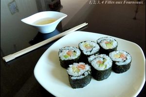 Mes premiers makis Saumon, Avocat, Concombre