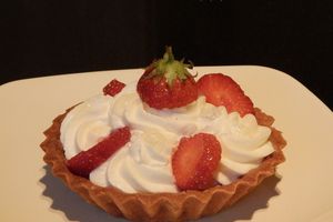 Tartelette Fraise Melba de Christophe Adam