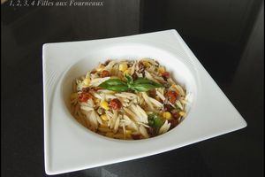 Salade de risetti au basilic