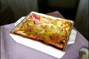 Clafoutis à la rhubarbe