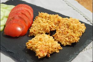 Nuggets de poulet panés aux corn-flakes