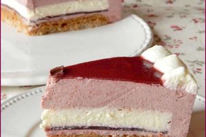 Bavarois Framboise - Chocolat blanc
