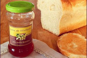 Gelée de rhubarbe à la vanille