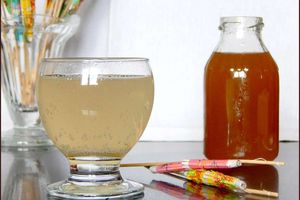 Sirop de rhubarbe