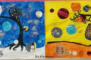 Rond en observant les oeuvres de Natasha Wescaot - Projet enfant 2017