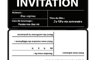 Un anniversaire sur le thème du cinéma ou dans les coulisses des stars de Hollywood