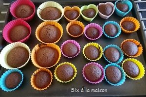 Cupcake pistache et chocolat à base de crème dessert - Petits goûters maison