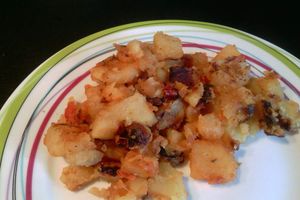 Sauté de pommes de terre aux tomates