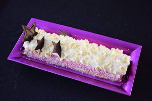 Buche chocolat blanc et framboise