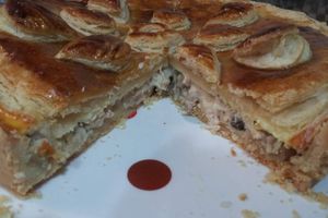 TOURTE POULET ET CHAMPIGNONS