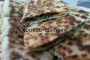 Crêpe turque à la viande hachée