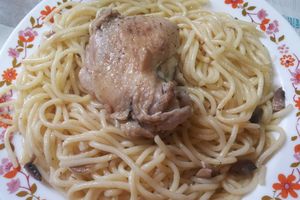 Spaghetti au poulet