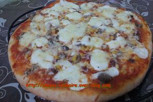 Pizza à la sauce béchamel
