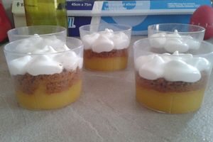 Crème citron et miettes de spéculoos