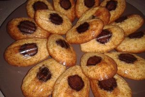 Madeleines à la pâte à tartiner