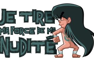 Shiryû à poil sur un tee-shirt !