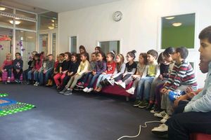 Visite de la médiathèque