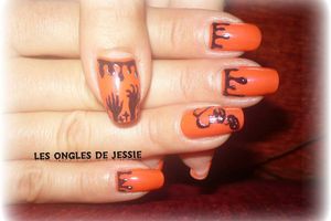 manucure d'Halloween