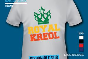 T-shirt: France - Guadeloupe - Royal Kreol - Neon.