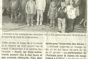 Ouest France / Tombola et Marché de Noel
