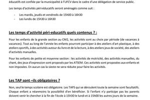 Guide explicatif des TAP pour l'année 2017
