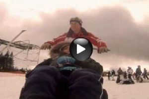 Zied en fauteuil ski!