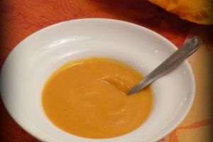 Velouté de potimarron au lait de coco