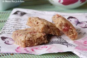 Cookies carrés aux fleurs