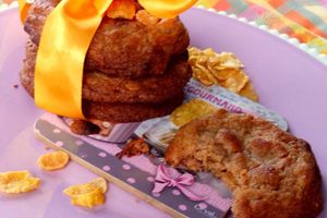 Les astuces pour réussir vos cookies et une recette de cookies au chocolat praliné et corn flakes