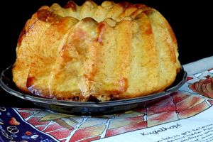 Kougelhopf salé: munster et noisettes