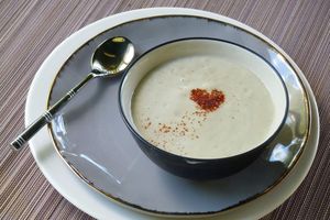 Soupe d'aubergine au yaourt