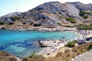 Une plage du Frioul