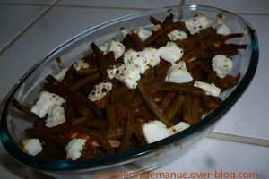 gratin d'haricots verts à la ricotta