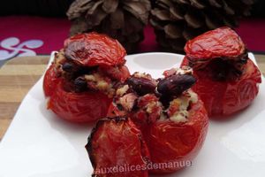 tomates farcies au poulet, bacon et haricots rouges-light-