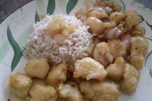Poulet/Tofu pané sauce légèrement sucrée à l'orange