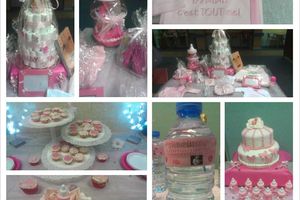 Baby Shower: thème: Vichy blanc