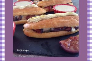 Eclairs pistache - figue