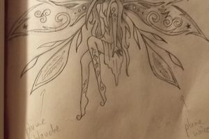 Dessin de fée pour mon tatouage