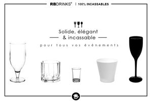 Verres & Vaisselle incassables pour catering !