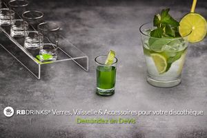 Verres, vaisselle et accessoires pour les discothèques