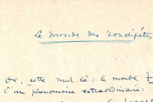 Renée Dunan "Le Monde des rondipètes" (Manuscrit - s.d.)