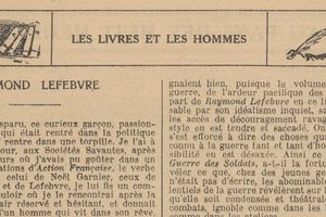 Renée Dunan "Raymond Lefebvre" (1921)