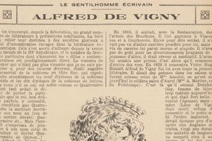 Luce Borromée "Alfred de Vigny : Le gentilhomme écrivain" (1921)