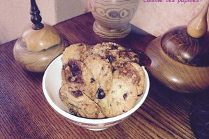 Cookies chocolat nougatine