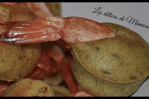 Bouchons de crevettes au pesto
