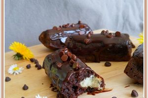 Brownies aux pépites de chocolat et biscuits cuillères