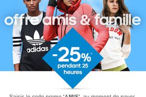 25% de reduction chez Adidas
