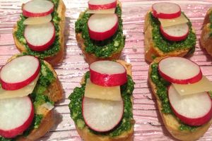 Toast "tout" radis