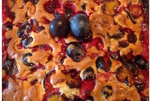 Gâteau aux prunes