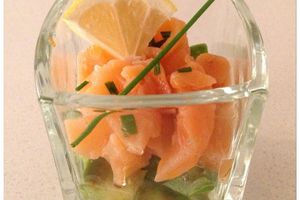 Verrine saumon avocat